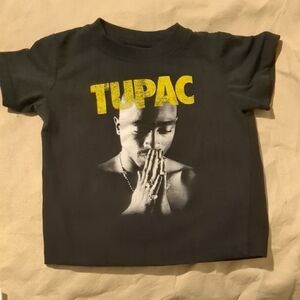 Kids Black Tupac Graphic Tee